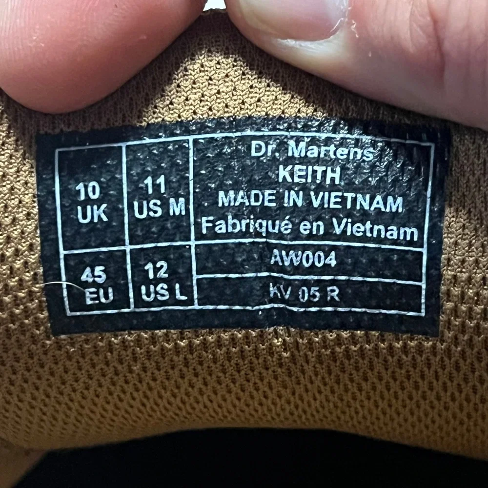 Dr. Martens Keith Mens Brown Leather Low Top Shoes AW004 Size 11 US 10 UK